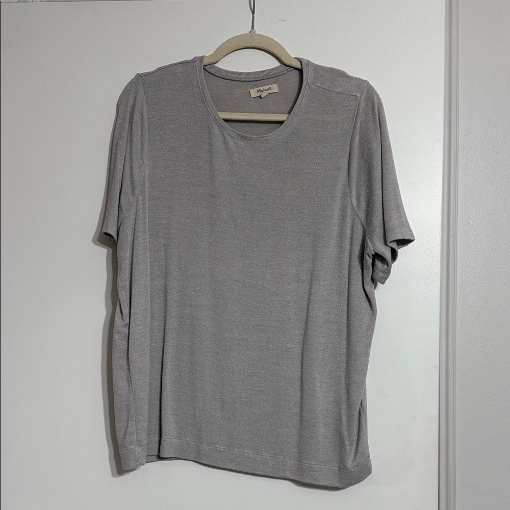 Madewell Light Gray/beige woman’s  Short Sleeve Tee